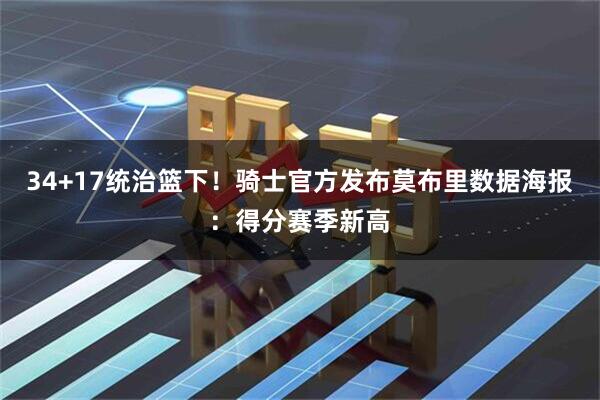 34+17统治篮下！骑士官方发布莫布里数据海报：得分赛季新高